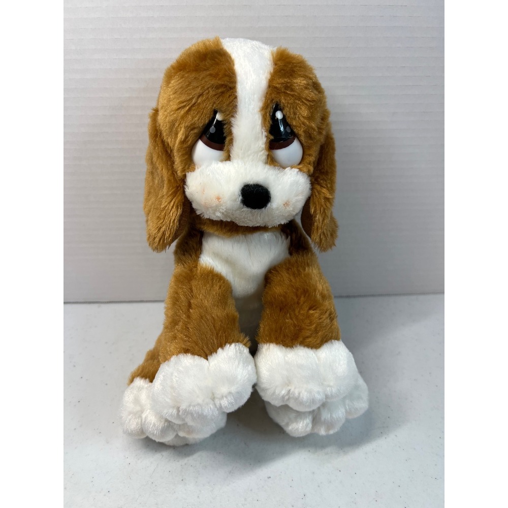 Aurora World Sad Sam Plush Dog Brown White Basset Hound 10 Inch Stuffed Animal